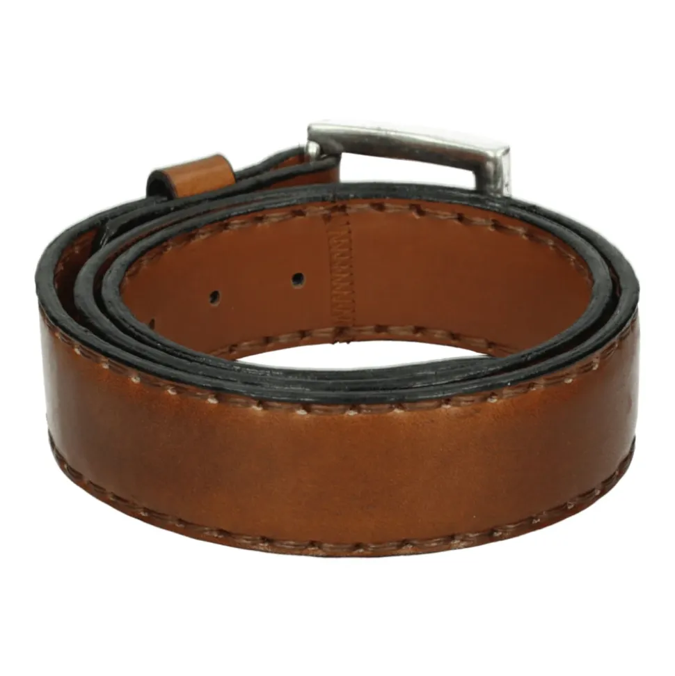 Leder Gürtel in Cognac Farbe