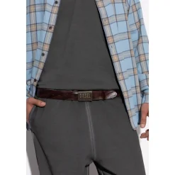 Leder Gürtel LOGO B-METAL