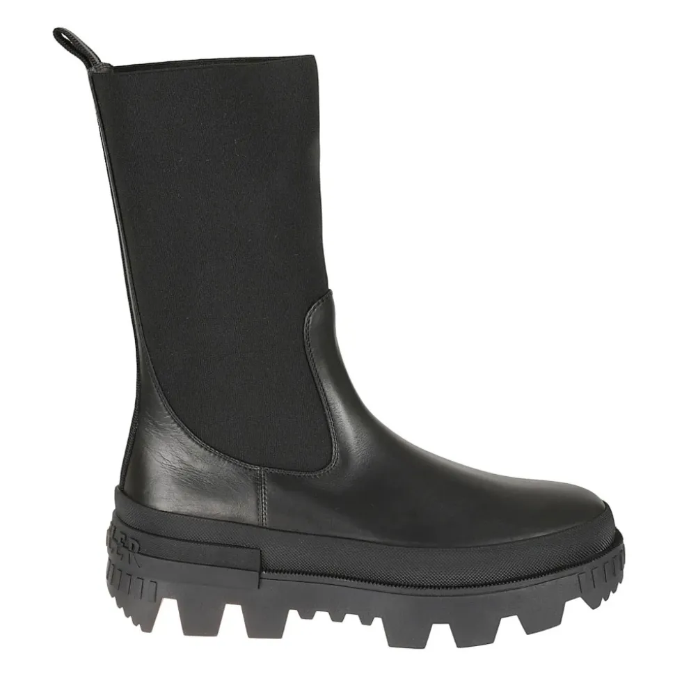 Leder Logo Stiefel