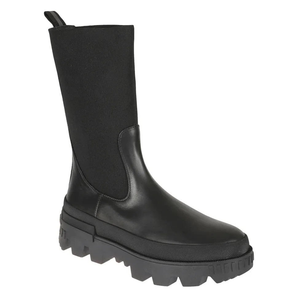 Leder Logo Stiefel