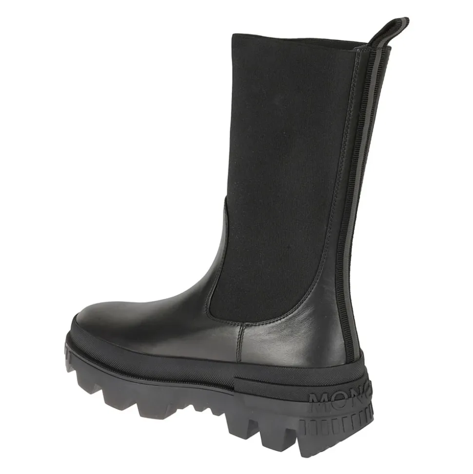 Leder Logo Stiefel