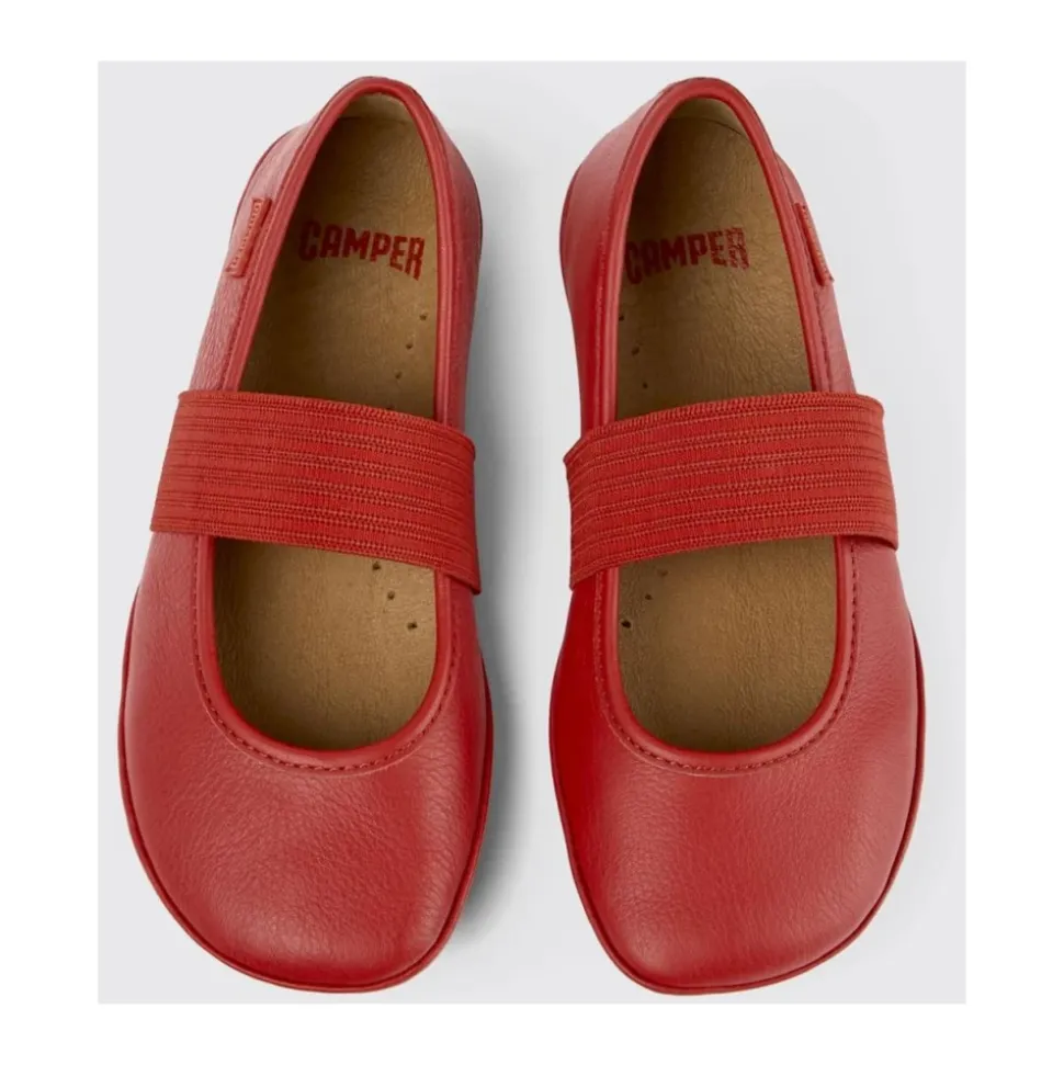 Leder Mary Jane Ballett Flats