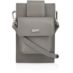 Leder Mini Tasche mit Außentaschen