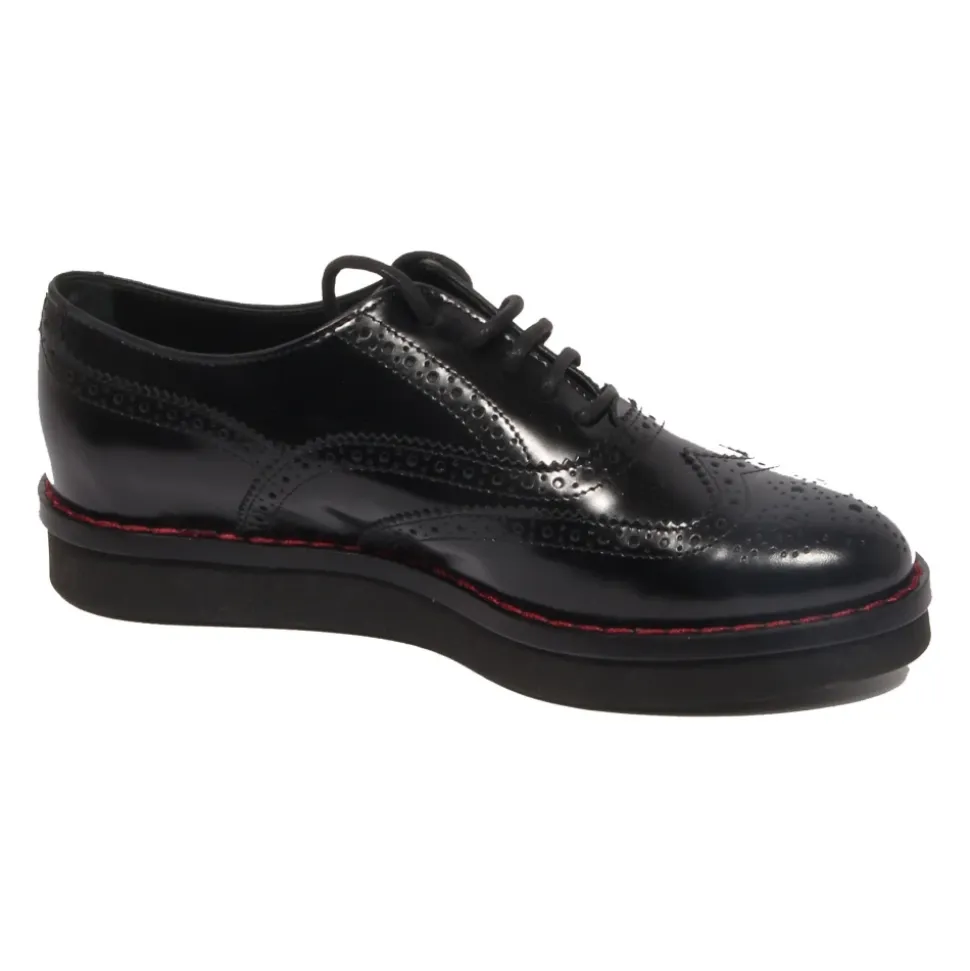 Leder Mokassin Francesina Bucature