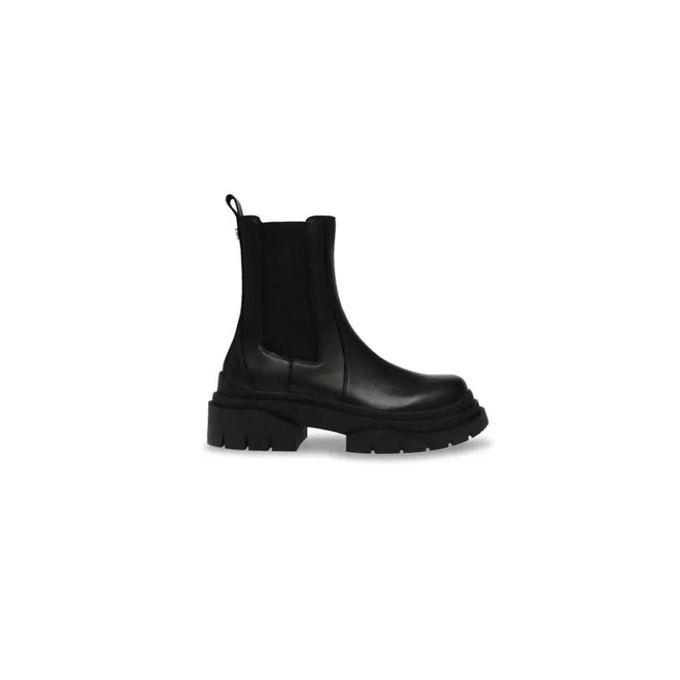 Leder Schlupf-Ankle Boot