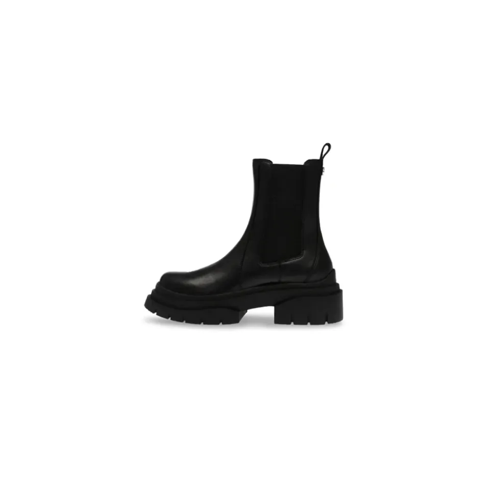 Leder Schlupf-Ankle Boot