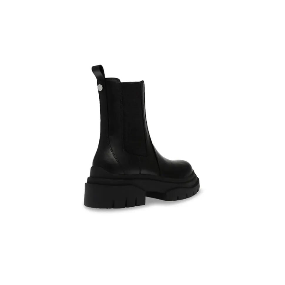 Leder Schlupf-Ankle Boot