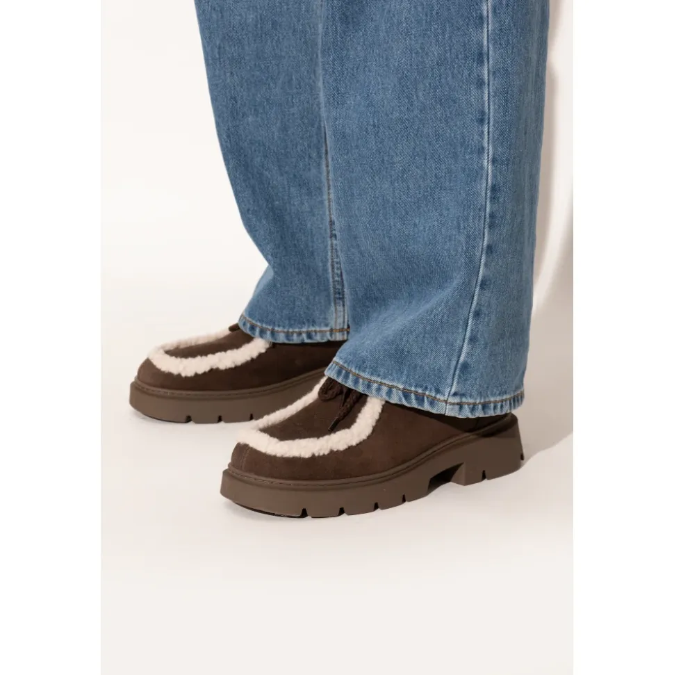 Leder Schuhe Mocabee Curl