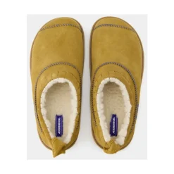 Leder Slip-On Slides - Kamel