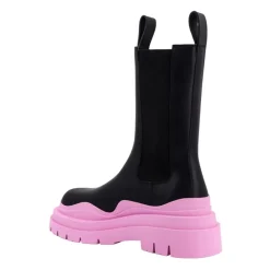 Leder Tire Stiefel Damen Slip-On