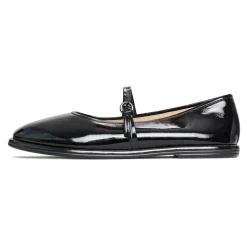 Lederballerinas Alba - Schwarz Lack