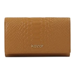 Lederbrieftasche mit exotischem Muster