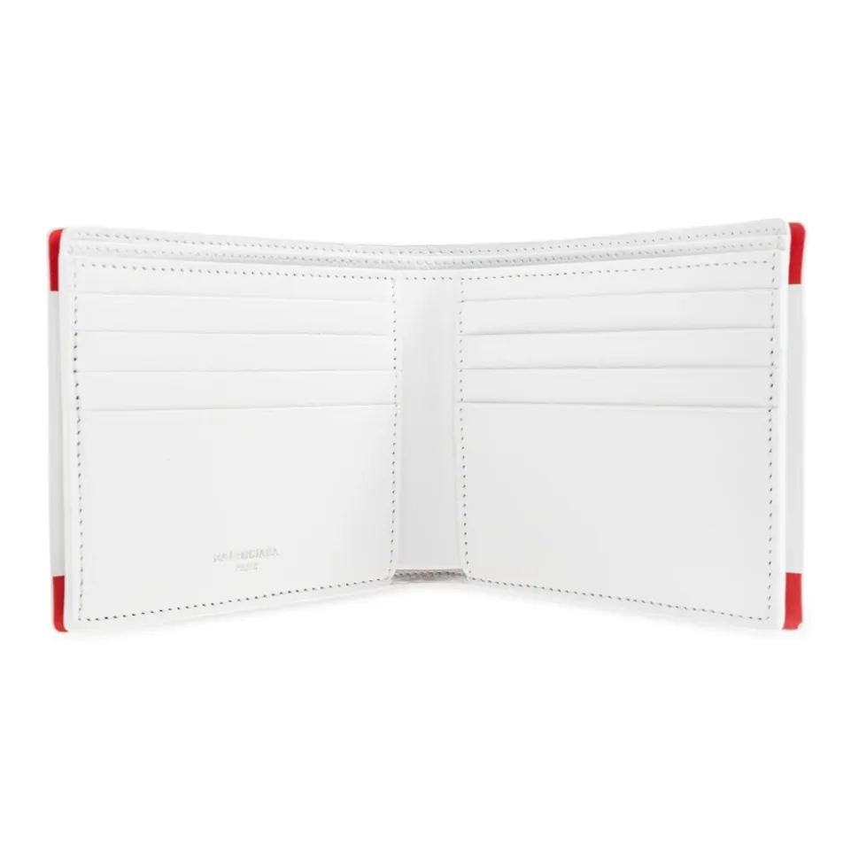 Leder-Geldbörse mit Aufdruck