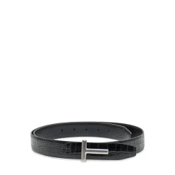 Ledergürtel in Kroko-Optik