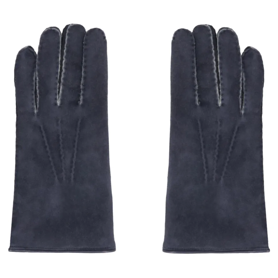 Lederhandschuhe mit Shearling-Futter