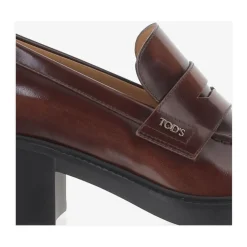 Leder-Loafer mit eckiger Spitze