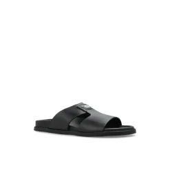Leder-Sandalen mit Applikation