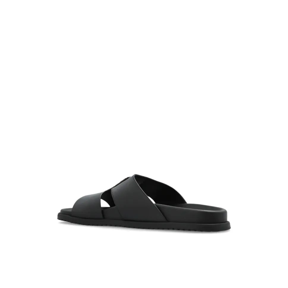 Leder-Sandalen mit Applikation