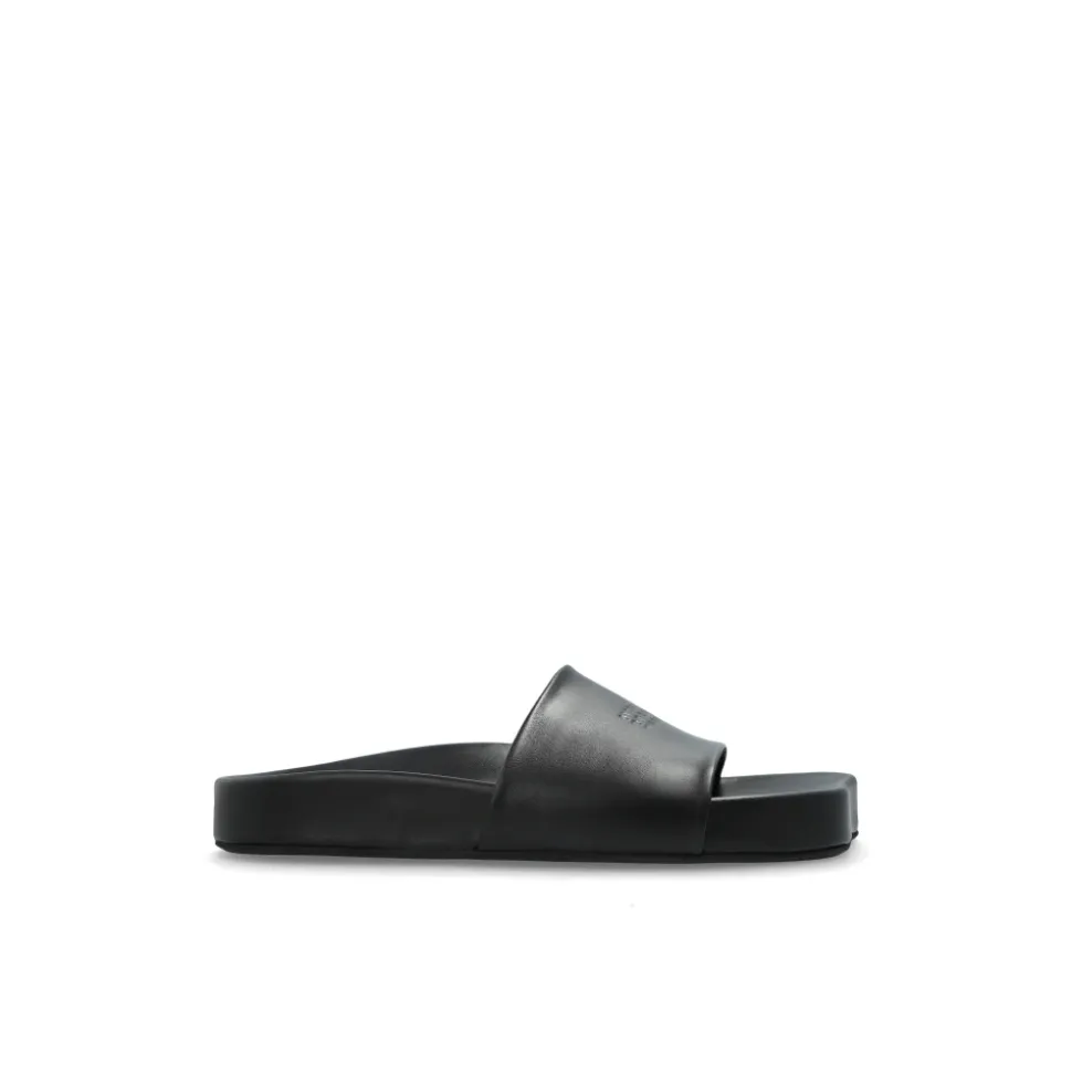 Leder-Schlappen