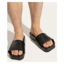 Leder-Schlappen