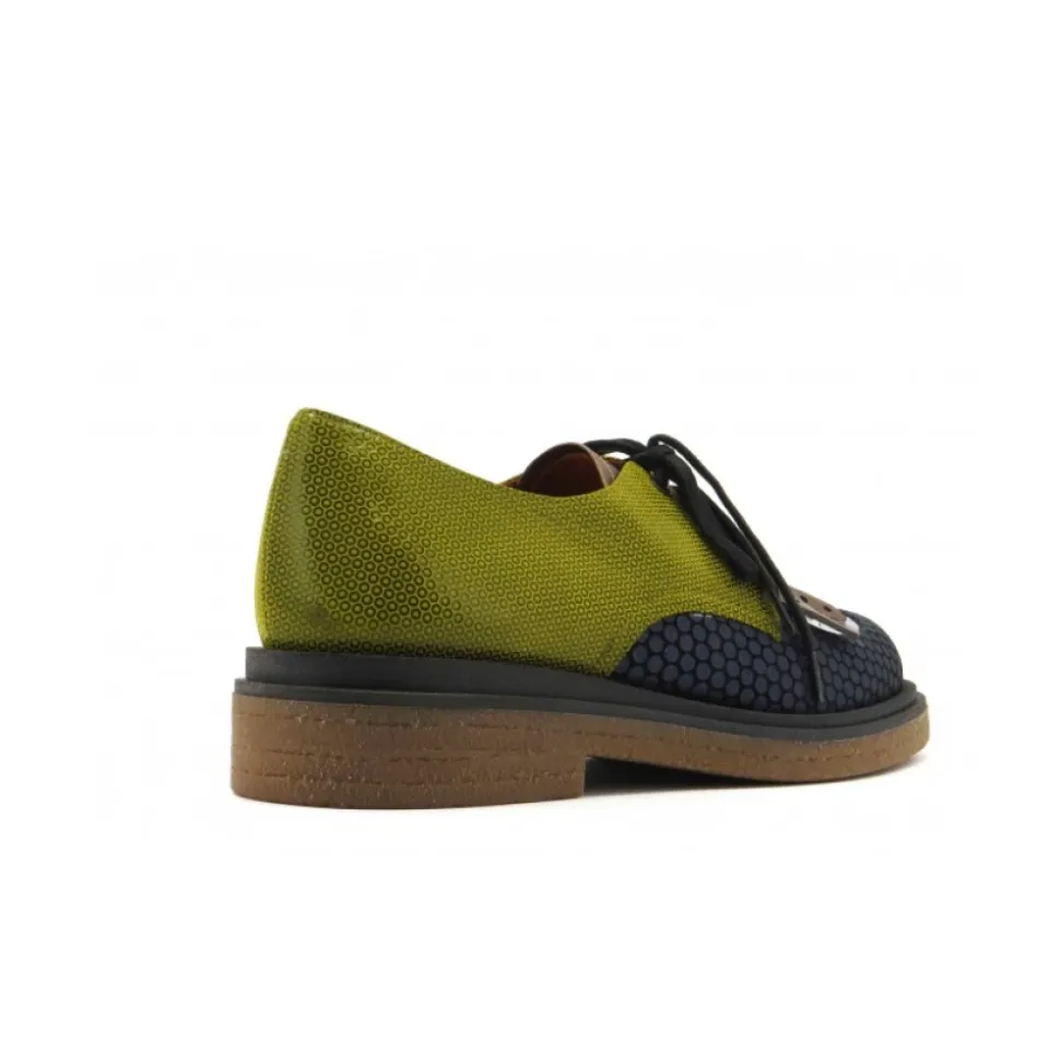 Leder-Schnürschuhe mit Gummisohle