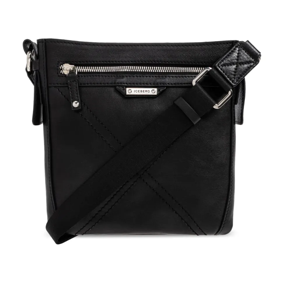 Leder-Schultertasche