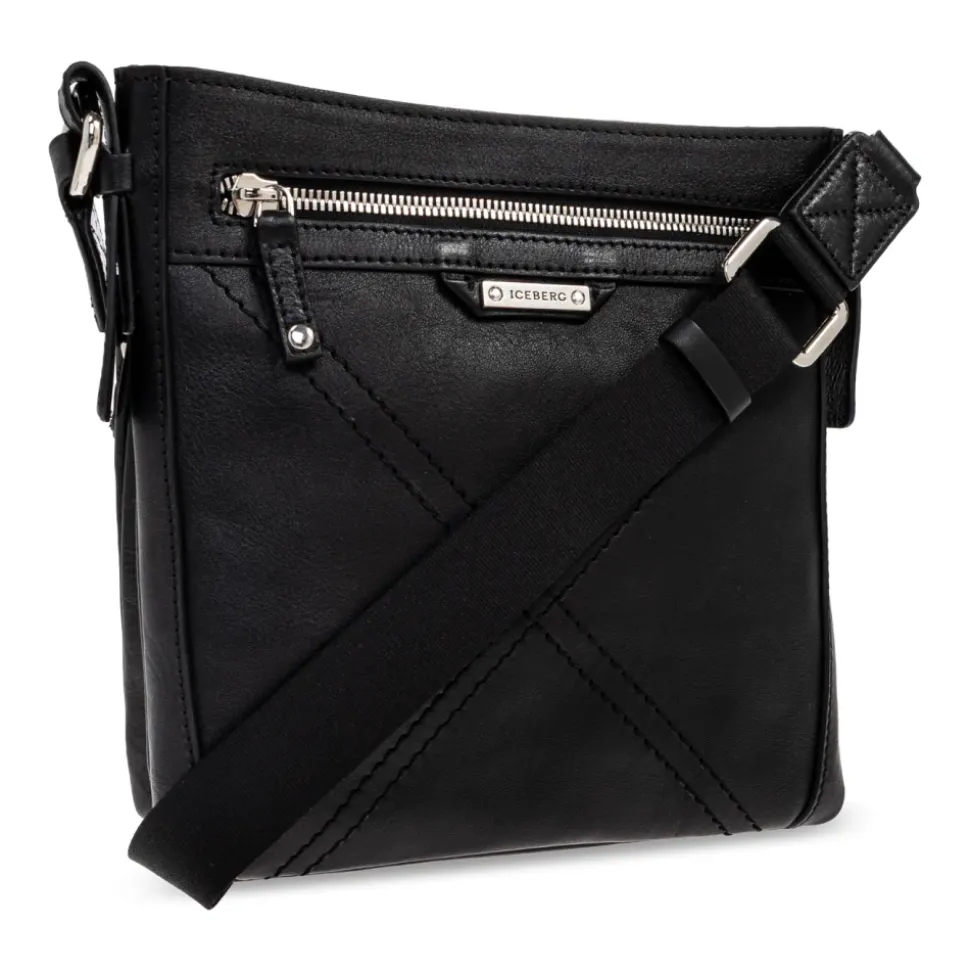Leder-Schultertasche