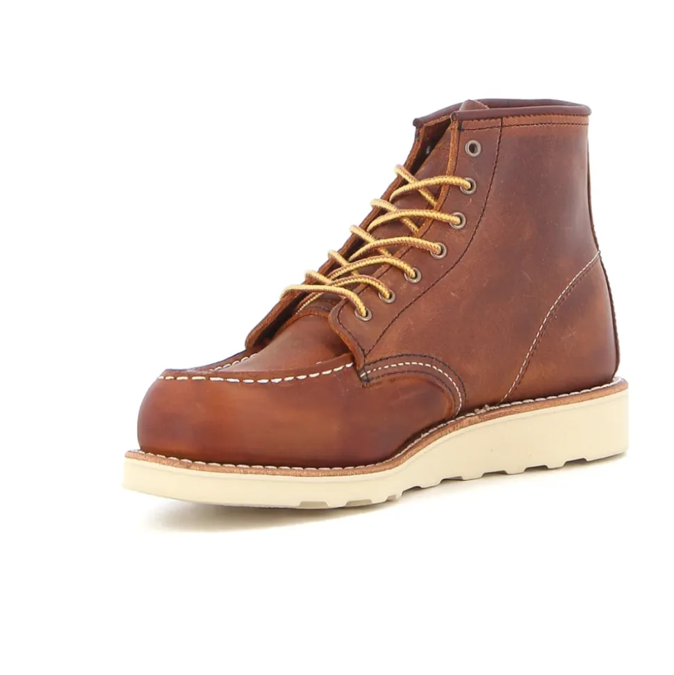 Leder-Stiefelette mit Traction-Tred-Sohle