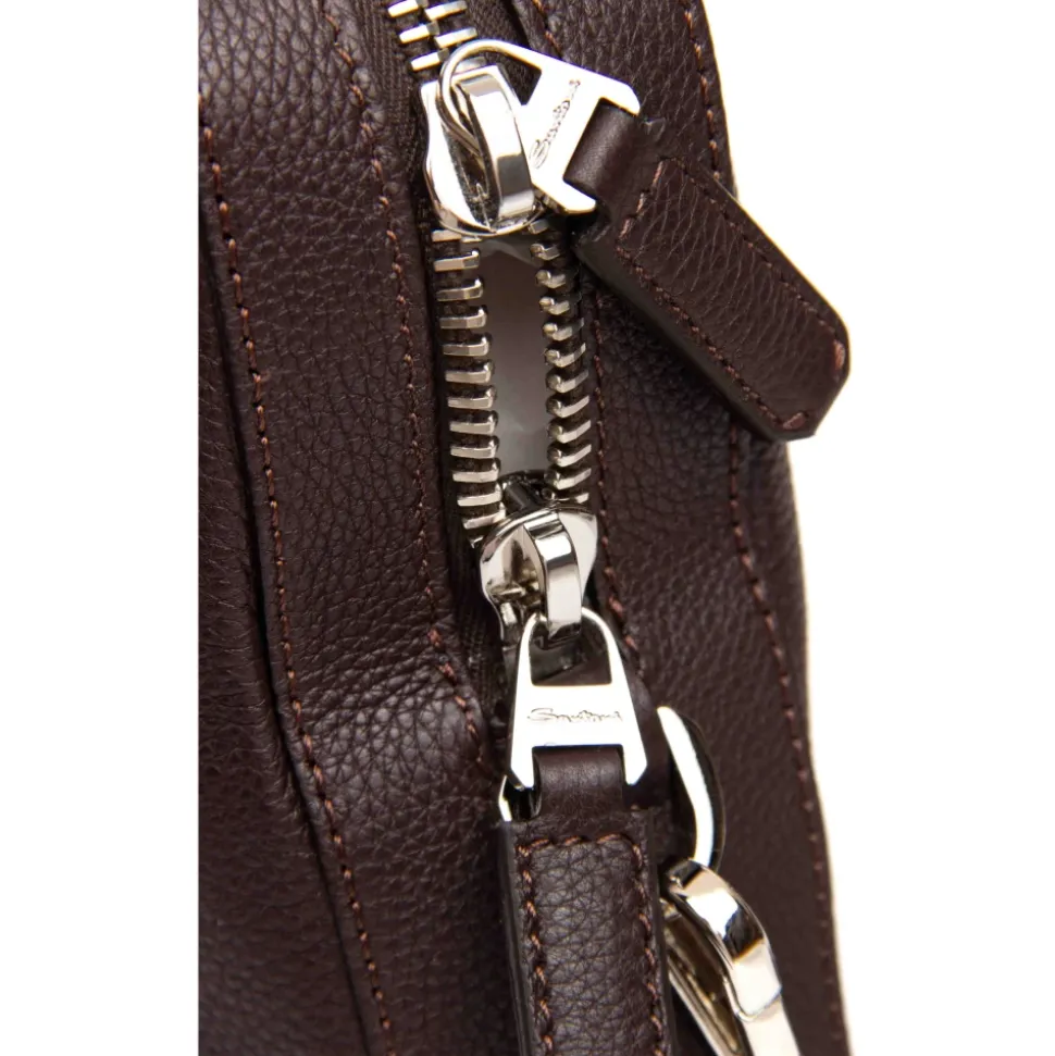 Ledertasche für die Schulter, gehämmert