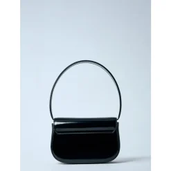 Ledertasche mit Logo-Plakette