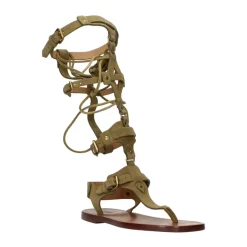 Leder-Zehentrenner-Sandalen