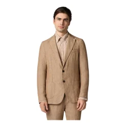 Leinen Einreiher Blazer