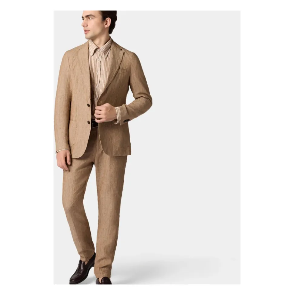 Leinen Einreiher Blazer
