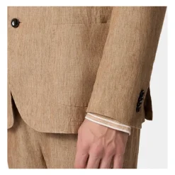 Leinen Einreiher Blazer