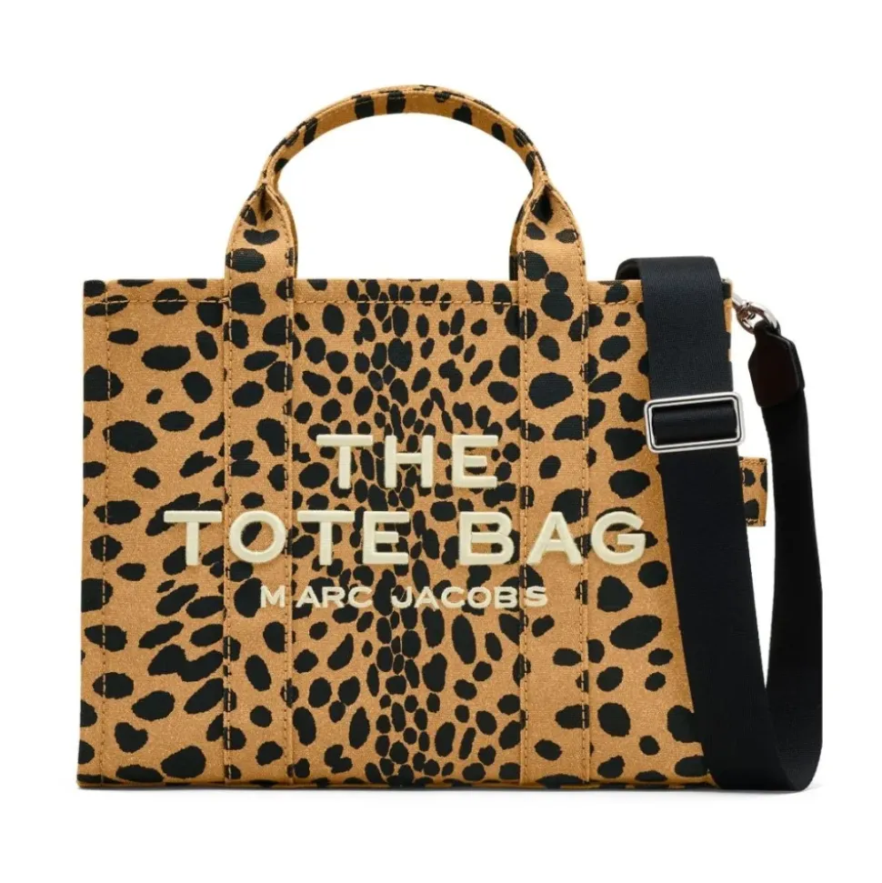 Leopard Logo Tote Tasche