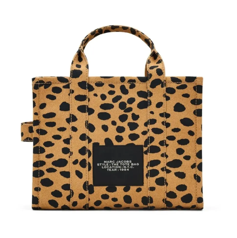 Leopard Logo Tote Tasche