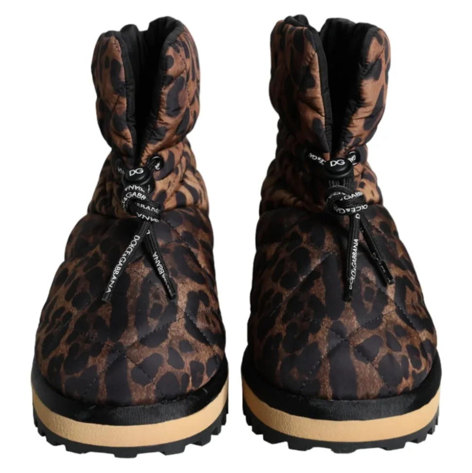 Leoparden Knöchelstiefel Gepolsterte Schuhe