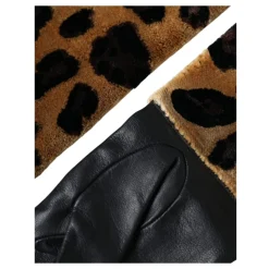 Leopardenmuster Ellenbogenlange Handschuhe