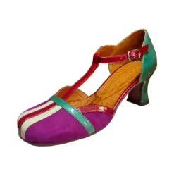 Lila Lackleder Mary Jane Schuhe