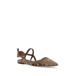 Lite Slingback Ballerinas mit FF-Stickerei