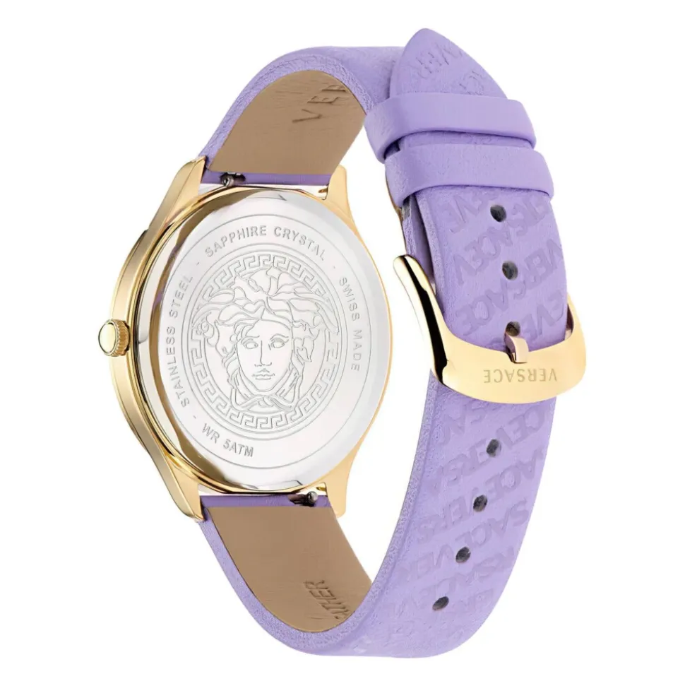LOGO HALO Damenuhr Lila Gold