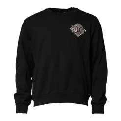 Logo Patch Rundhals Sweatshirt