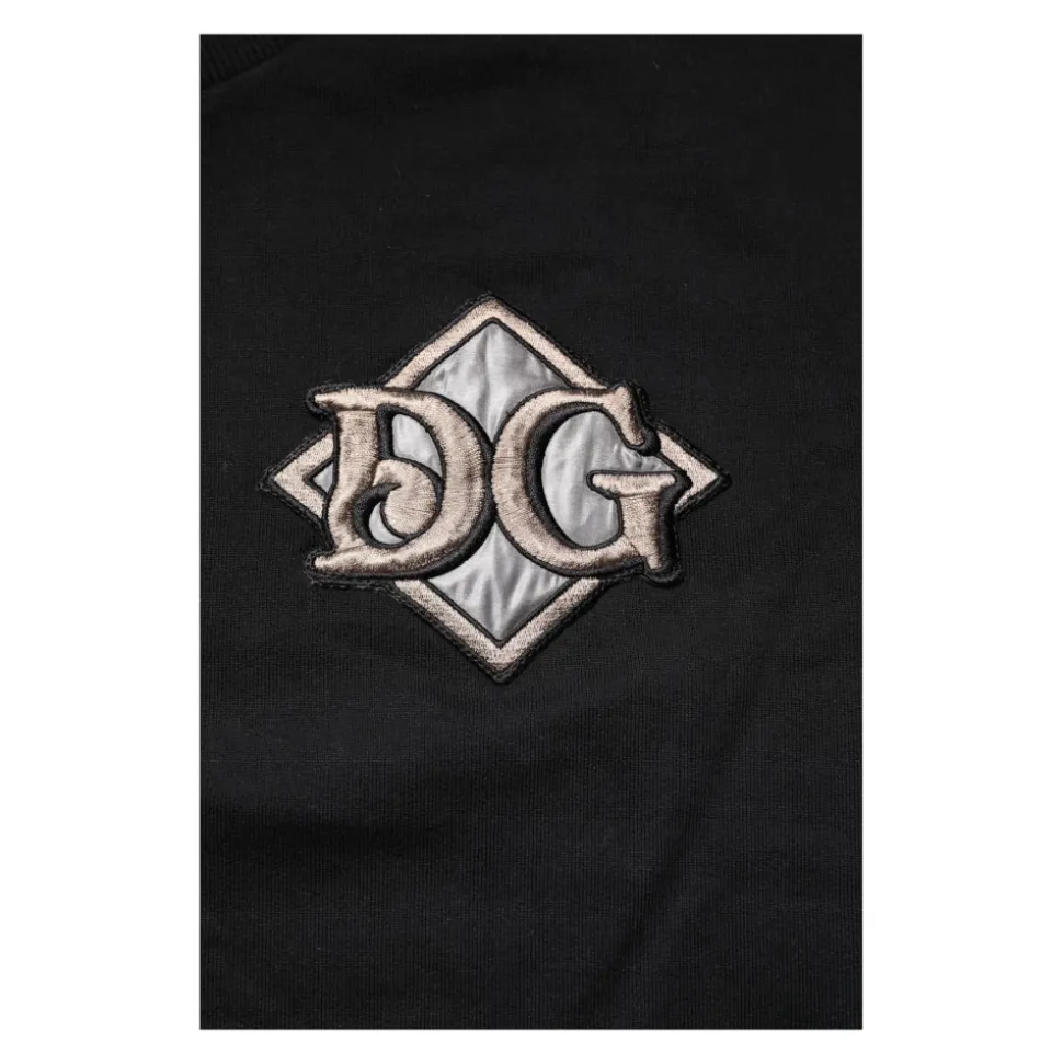 Logo Patch Rundhals Sweatshirt