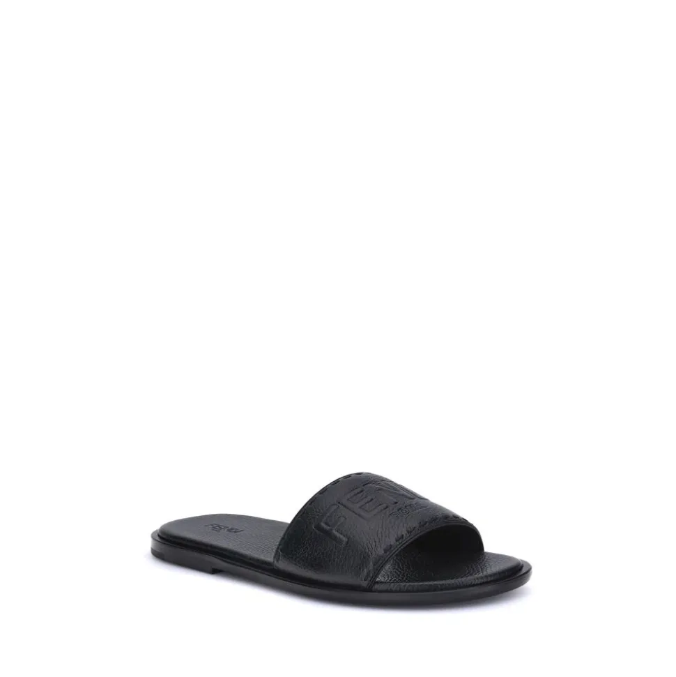 Logo Sandalen mit Selleria Naht
