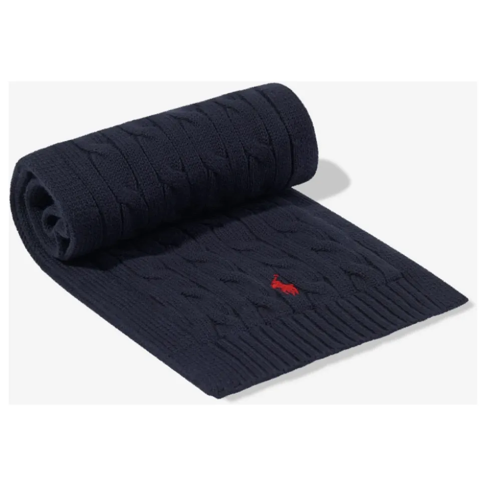 Logo Schal in Marineblau