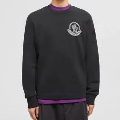 Logo Sweatshirt Schwarz Langarm