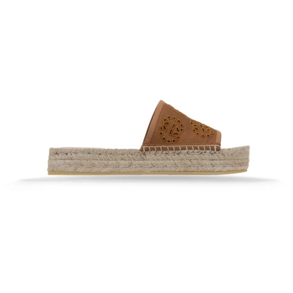 Logo-bestickte Slip-On Espadrilles