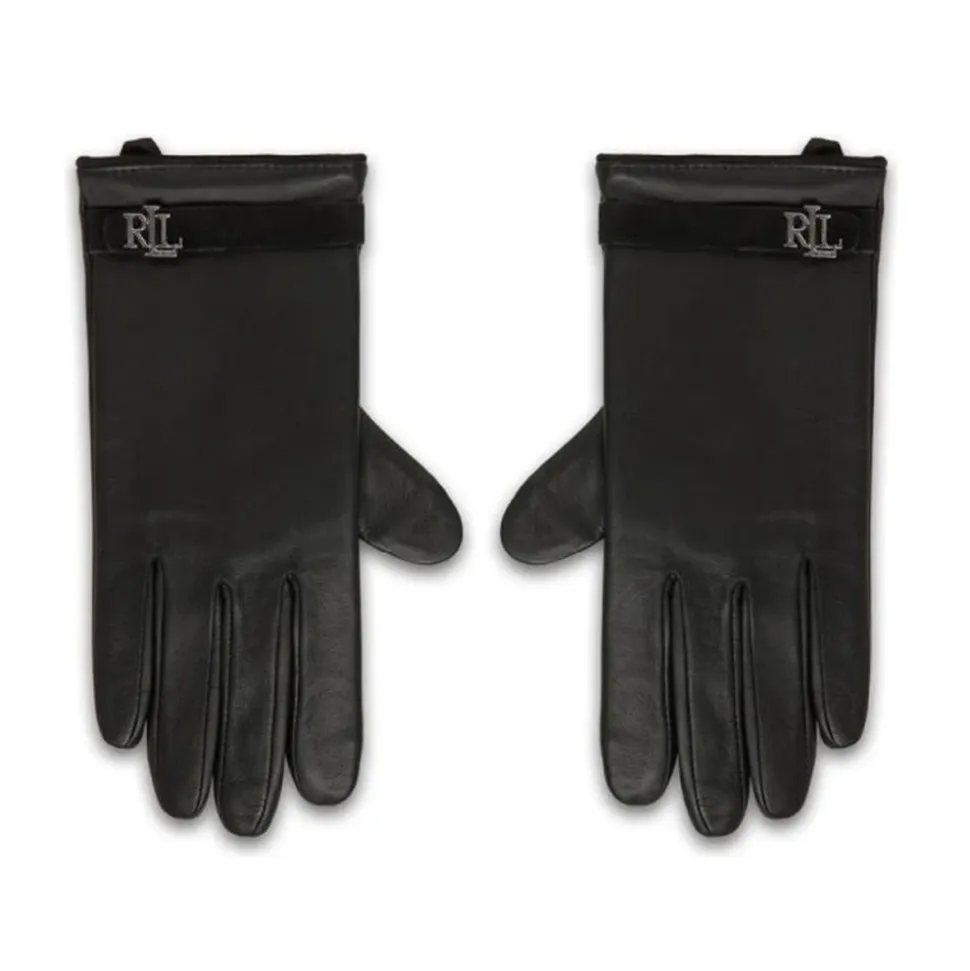 Logo-geprägte Lederhandschuhe