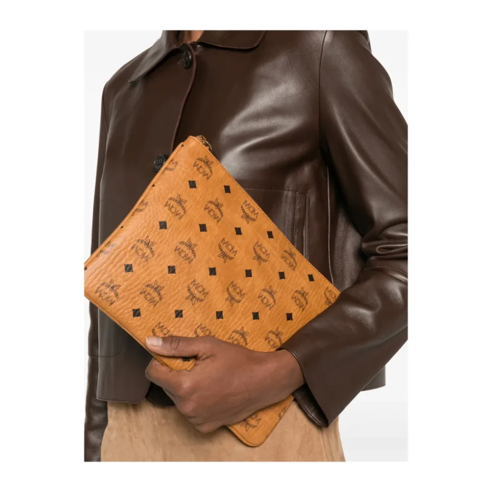 Logo-Muster Clutch