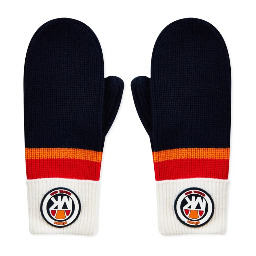 Logo-Strickhandschuhe